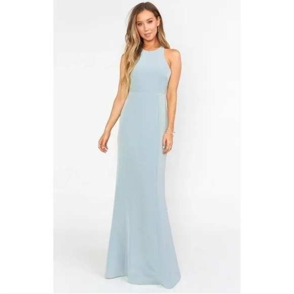 Show Me Your MuMu Dresses & Skirts - NWOT Show Me Your Mumu Chicago High Neck Gown Dress Maxi Sleeveless Formal Large